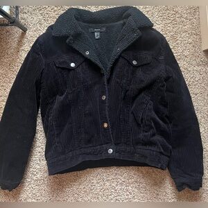 Forever 21 Black Corduroy Jacket. Size L